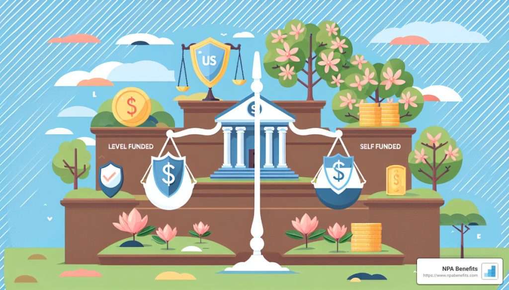 fully insured vs self insured | difference between self insured and fully insured | level funded vs fully insured | level funding vs fully insured | fully funded vs self funded | fully insured vs level funded